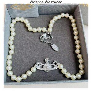 Vivienne Westwood Silver Mini Bas Relief Necklace Chain